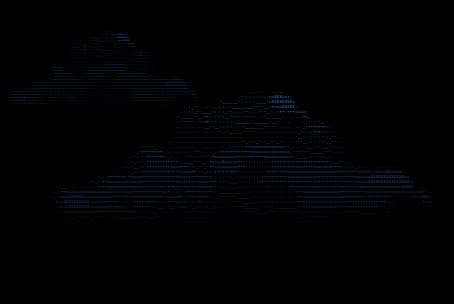 small blue cloud