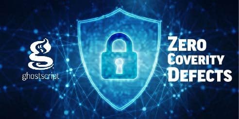 Ghostscript Maintains Zero Coverity Defects