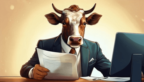 MuPDF Office Cow man