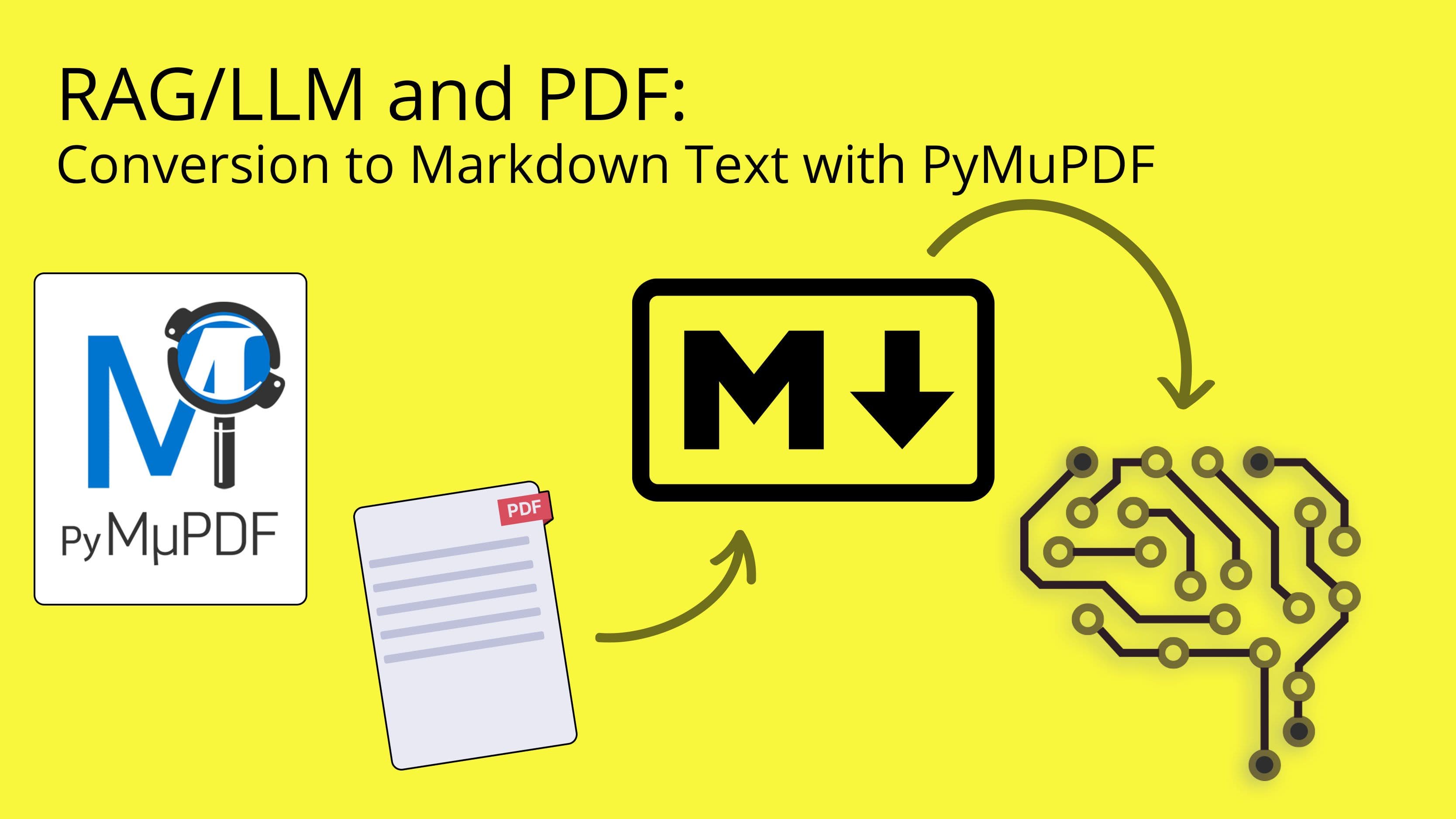 RAG/LLM and PDF: Conversion to Markdown Text with PyMuPDF
