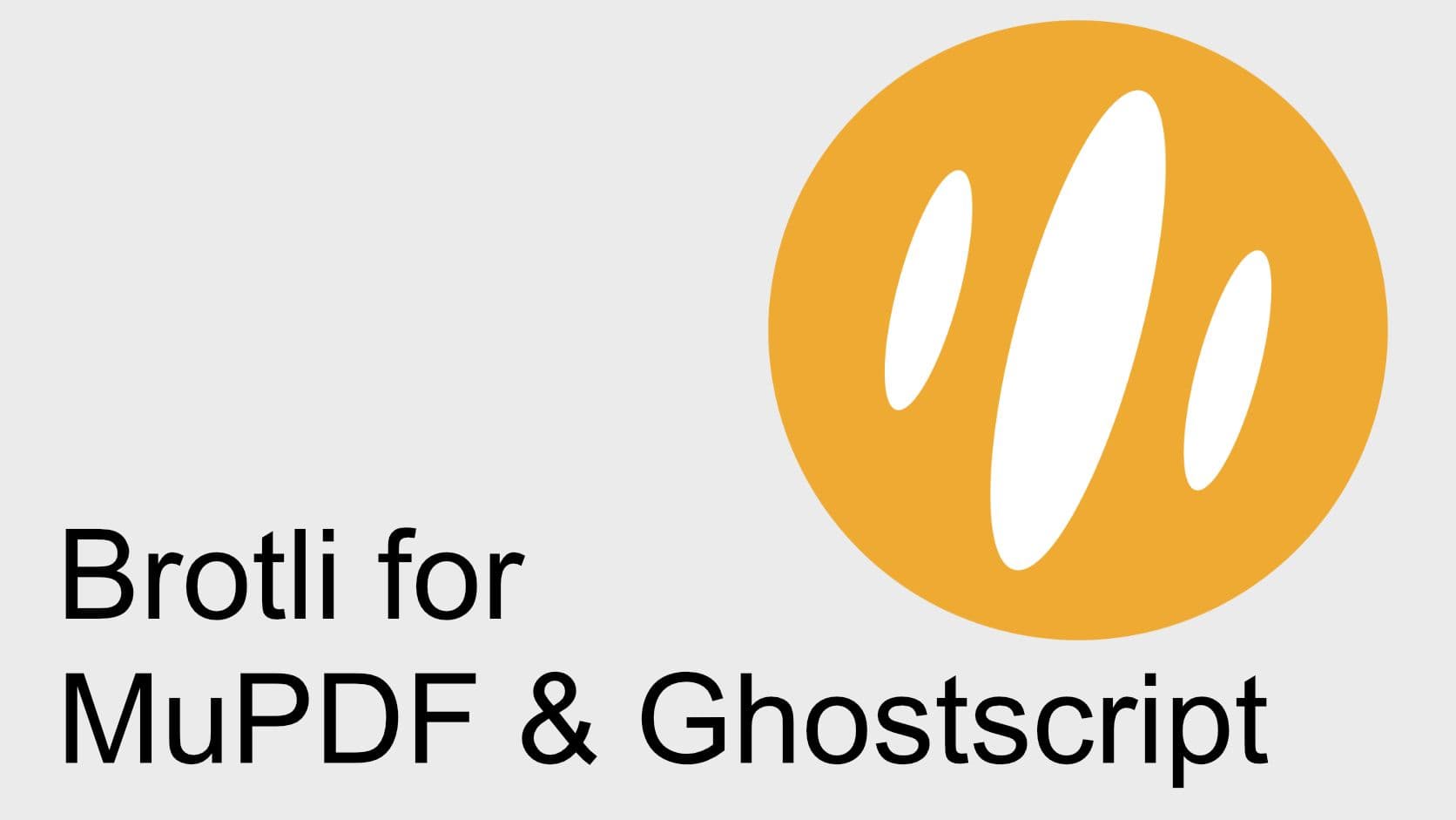 Brotli for MuPDF & Ghostscript